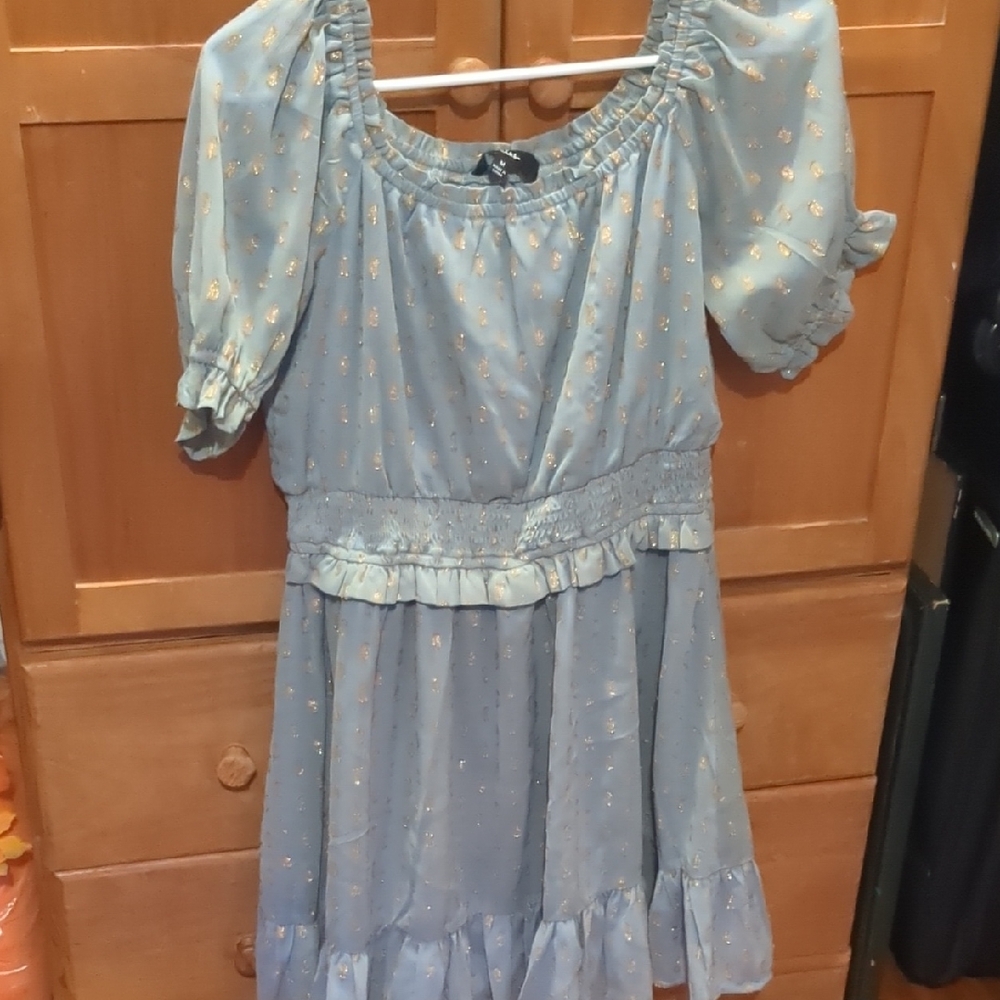 Charming Blue Kids Dress